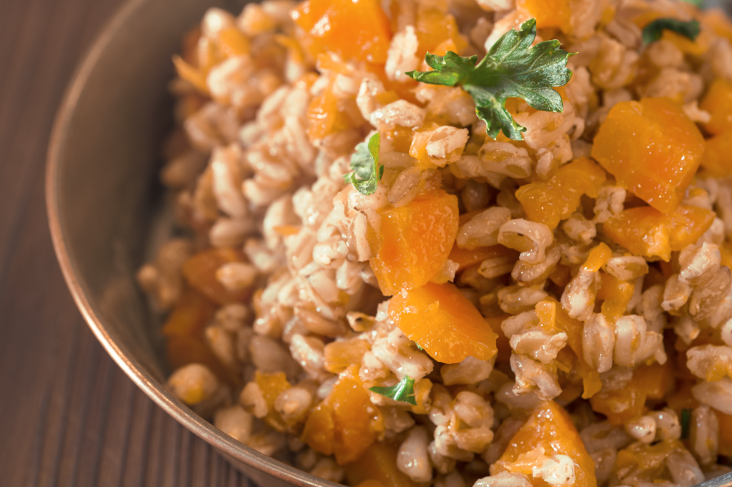 Carrotcumin creamy farrotto Gourmica